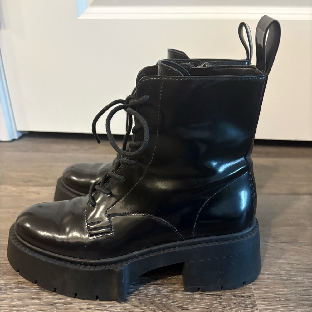 Coach Black Combat & Moto Boots - Picture 2 of 3
